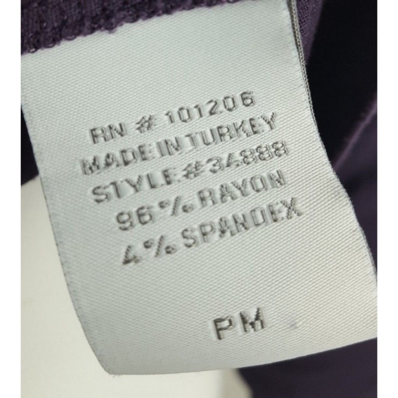 SOFT SURROUNDINGS Purple Top - Petite Medium PM - Picture 6 of 7